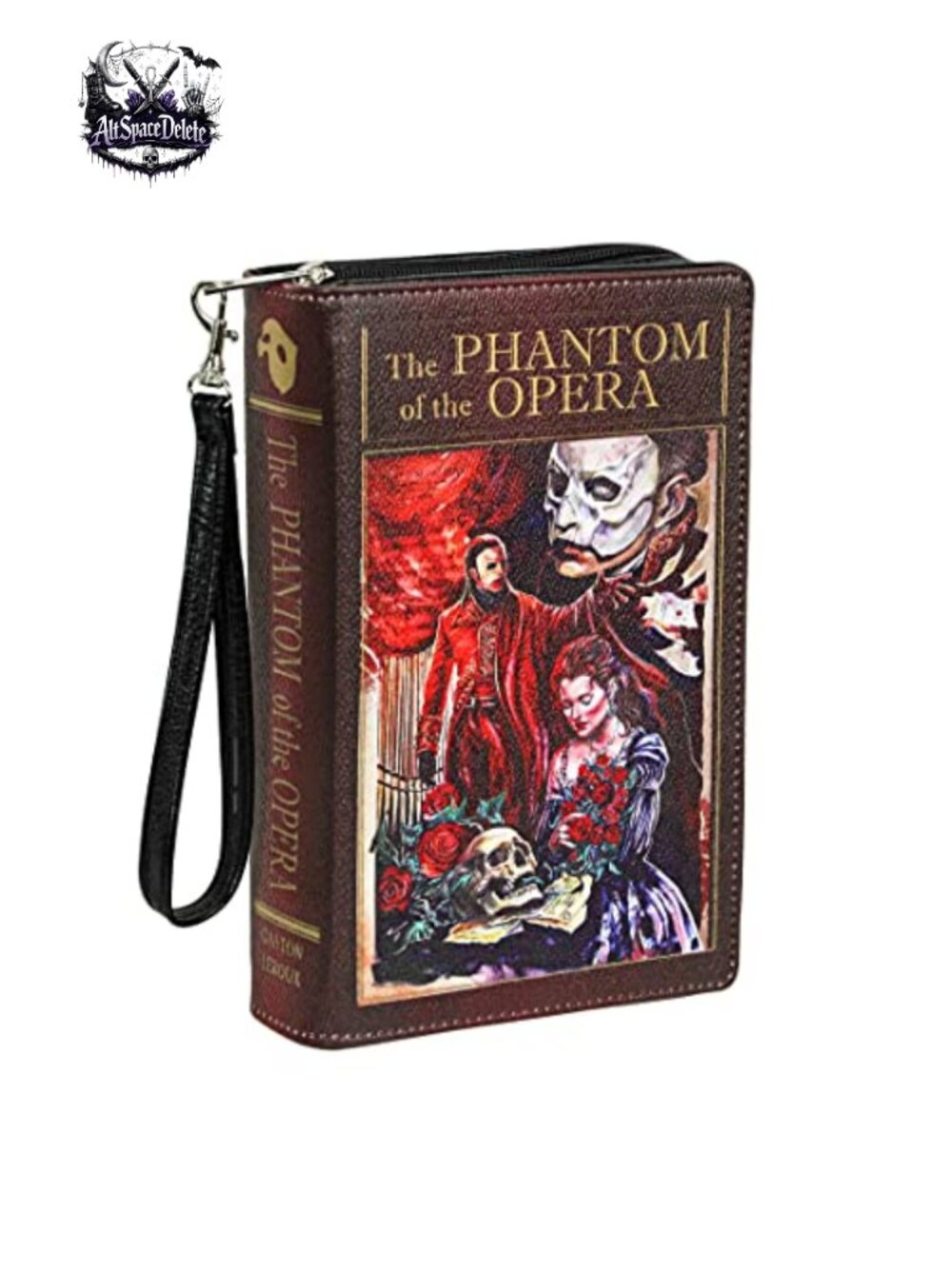 Vinyl Phantom of the Opera Handbag Novelty Clutch Crossbody Bag